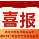 喜報！重慶測威科技有限公司榮獲2025年重慶市瞪羚企業稱號